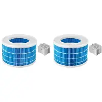 Zandona 2X Bevochtigerfilterelement voor Mijia-Bevochtiger CJSJSQ02XY HEPA-Filterpakket Bevochtigerfilters