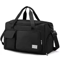 INF Reistas sporttas met schoenenvak en vak voor natte kleding waterdicht Black