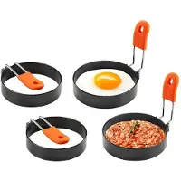 INF Eierring & Omeletvorm 4-pack RVS / Siliconen