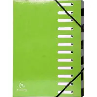 Exacompta 6x IDERAMA Harmonika Sorteermap - 12 indelingen - Anijsgroen - 53923E