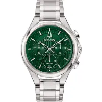 Bulova Curv Heren Horloge Zilverkleurig 96A297