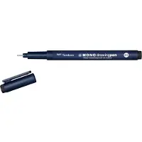 Tombow Fineliner MONO tekenpen, zwart, lijndikte 01