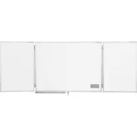 MAGNETOPLAN Ferroscript uitklapbaar, meervalks whitebord, 3100 x 1000 mm