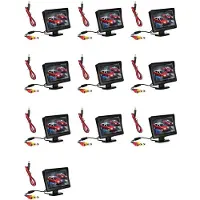 Zandona 10X 9V-24V 4,3 Inch Auto Achteruitkijkmonitorkit TFT LCD Auto Achteruitrijcamera Achteruitrijparkeersysteemmonitor Zonder Camera