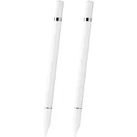 INF 2 in 1 Styluspen met schrijffunctie Wit 2-Pack