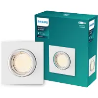 Philips Peridot inbouwspot - GU10 fitting - Wit - Vierkant - Richtbare spot