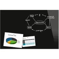 Sigel glasmagneetbord Be!Board 90x60cm zwart
