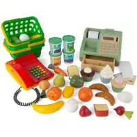 Dantoy - Complete Cash Register Set with Food and Basket (6917)