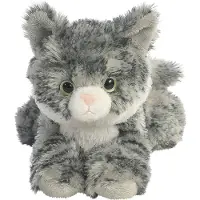 Aurora Knuffel Mini Flopsie Lily grijzen kat 20,5 cm