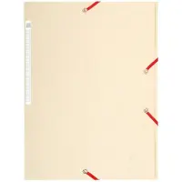 Exacompta 3-flap mappen 17104H Ivoor Geplastificeerd karton 24 x 32 cm 25 Stuks