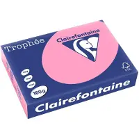 Clairefontaine Gekleurd papier Felroze A4 160 grams (250 vel)