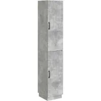 vidaXL Kast Set 2 pcs Betongrijs Bewerkt hout