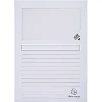 Exacompta Forever White A4 Submap - Verpakking van 100 (4 Eenheden)