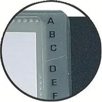 Exacompta 5x Exactive Visitekaarthouder met uitneembare tassen Exacard - 120 kaarten - 20x14,5cm - Zwart - 75034E
