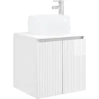 vidaXL Badkamerkast-set, 3 stuks, hoogglanzend wit, 49,5 x 44,5 x 66 cm