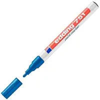 Edding 751 paint marker, 10 stuks, ronde punt, lijndikte 1-2 mm, blauw, 10 stuks