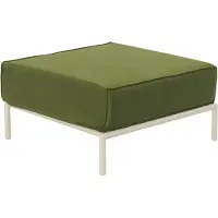 Oviala - Poef voor modulair tuinmeubel in kaki groene stof - Patio