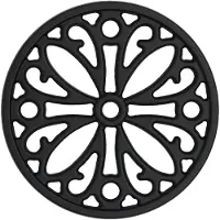 Mareld Cast Iron Coasters Matte Black - Onderzetters Geëmailleerd Gietijzer Black Matte - MAR0423