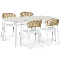 Domani Furniture Domani Toscano/Tavano 160x90 cm dining tuinset 5-delig