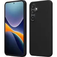Kwmobile telefoonhoesje geschikt voor Samsung Galaxy S25 - Hoesje met siliconen coating - Smartphone case in zwart
