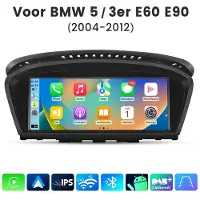 Hexinex HexinexMarket Autoradio Geschikt voor BMW E60 E61 E90 E91 CCC-Systeem - Draadloos CarPlay, Android Auto, multimediaspeler, GPS NAVI, WIFI, 64GB
