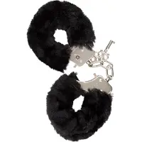 Guilty Pleasure Gp Furry Handcuffs Black