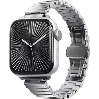 Laut Links March Apple Watch 49 / 46 / 45 Mm Bandje Zilver