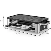 Aura Gourmetstel - Gourmet - Gourmetplaat - Zwart - 58cm x 30cm x 20cm