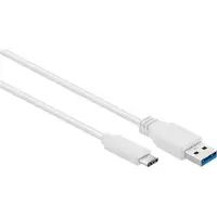 Gembird USB 3.0 Kabel - USB A - USB C (Data&Charge) - 0.5m - Wit