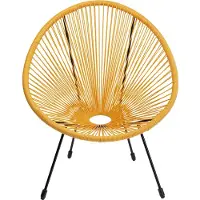 Kare design Tuinfauteuil Acapulco geel