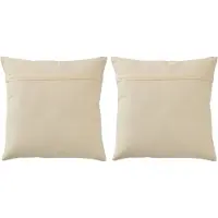J-Line kussen Ola Amor - katoen - wit/donkerblauw - set van 2