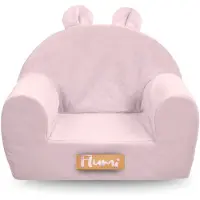 Need Sleep Kinderfauteuil met oren, gepersonaliseerd voor baby’s en peuters 56x33x42 cm, roze