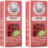 Cooka's Cookies Cooka Cookie's - 100% Natuurlijke Vegan Hondenkoekjes - Superfoods met verse Rode Biet, Quinoa en Lijnzaad-2-PACK-Voordeelset