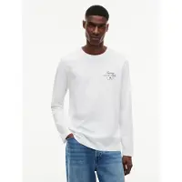 Tommy Hilfiger Shirt 'Logo Long Sleeve' rood / zwart / wit