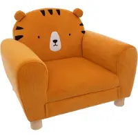 Atmosphera Kinderfauteuil - Tijger - Beige - Zachte zitting