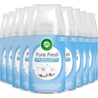 Air Wick Freshmatic Pure Fresh - Zachtheid van Katoen - Navulling - 10 stuks - Voordeelverpakking