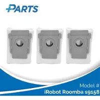 Plus.Parts iRobot Roomba s9158 Stofzakken (3 Stuks, alternatief voor 4626194 / 4640235)
