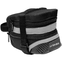 Skuad Hero Large Saddle Bag Zwart