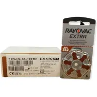 Rayovac Extra P312 10 + 1 pack | hoortoestel batterij bruine sticker voordeel pak