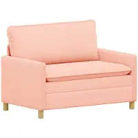 vidaXL Bank Roze 126 x 81 x 87,5 cm Stof