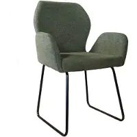 Lizzely Garden & Living SET DEAL: 6 Eetkamerstoelen geweven stof donkergroen Miley eetstoel zetel