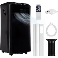Auronic Mobiele Airco - 10000 BTU - Zwart - 70x35x34,8 cm – Koelen, Ventileren en Ontvochtigen