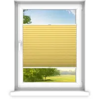 Time4blinds - Plisségordijn zonder boren op maat gemaakt - Vouwgordijn - Plisségordijn privacy en zonwering - Eenvoudige installatie - Kant-en-klaar plisségordijn - 80x120 cm - Napolitaans