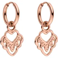 Purelei Oorbellen 'Heart' rose-goud