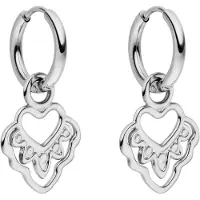 Purelei Oorbellen 'Heart' zilver