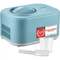 TZS First Austria IJsmachine – Zelfvriezende Ice Cream Maker met Compressor – 1L – Turquoise