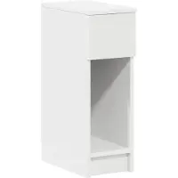 vidaXL Nachtkastje met lade 20x36x60 cm wit