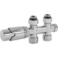 LuxeBath Thermostaat Met Aansluitset Vloerverbinding Chroom