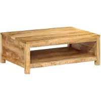 vidaXL Salontafel 80x55x30 cm massief mangohout