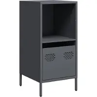 vidaXL Dressoir 35x39x73,5 cm koudgewalst staal antracietkleurig